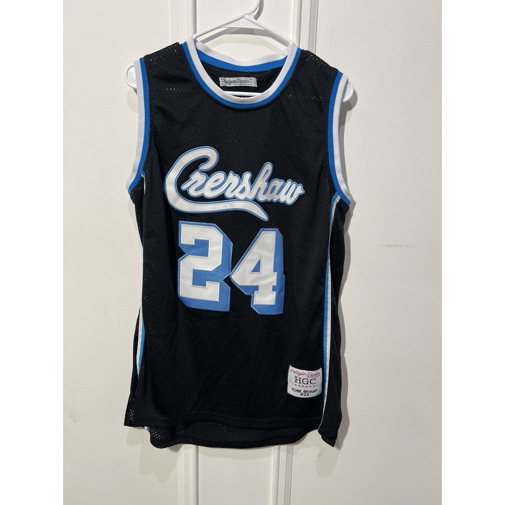 Headgear Classics Kobe Bryant #24 Crenshaw Jersey Men L Black Blue Nipsey HGC